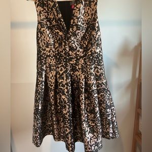 Beautiful, fun metallic cocktail dress